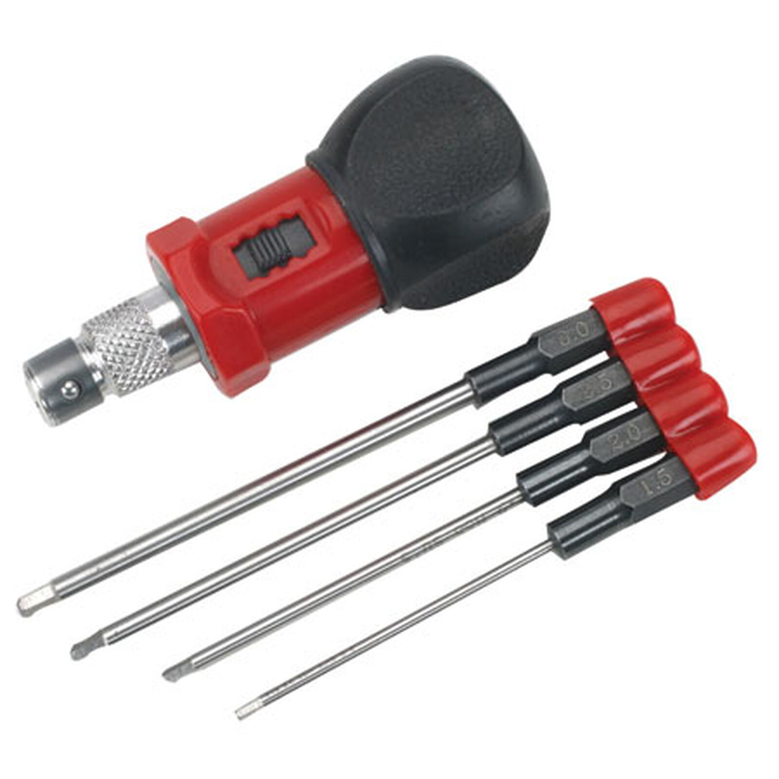 4-Piece Metric Hex Wrench Set with Handle