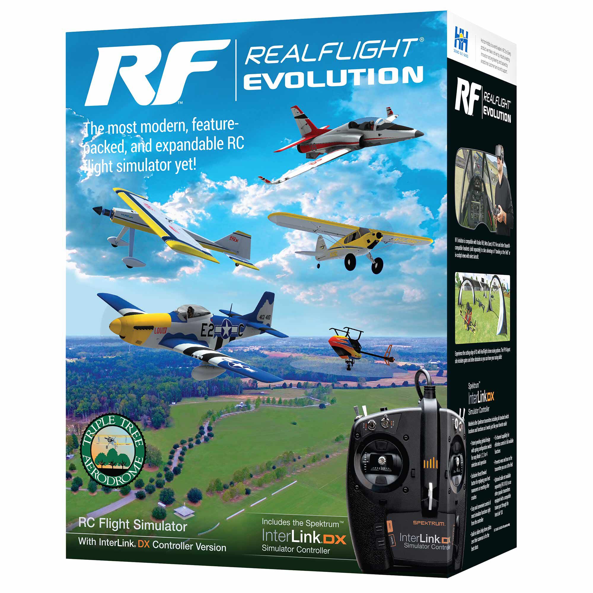 RealFlight RealFlight Evolution RC Flight Simulator with InterLink DX Controller Horizon Hobby
