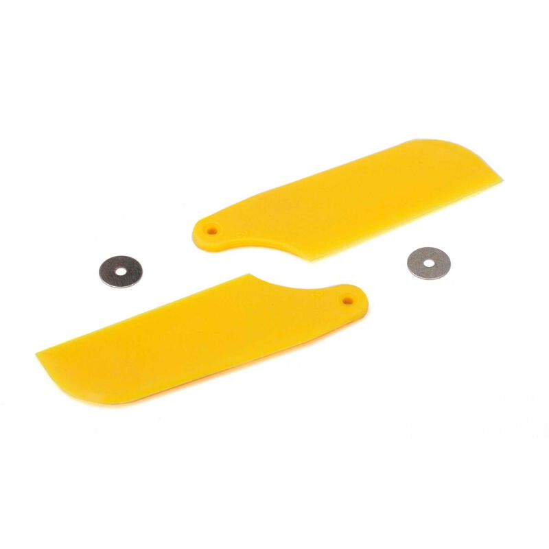 Tail Rotor Blade Set, Yellow: B450 3D, B400, B450 X