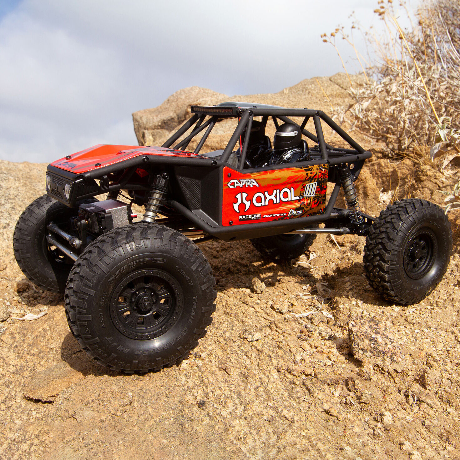 Axial 1 10 UTB10 Capra 1.9 Unlimited Trail Buggy 4X4 RTR Brush Rock Crawler Red Horizon Hobby