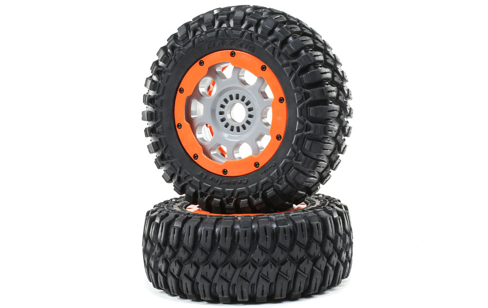 MAXXIS Creepy Crawler-Reifen mit authentischen Bead Lock-Rädern